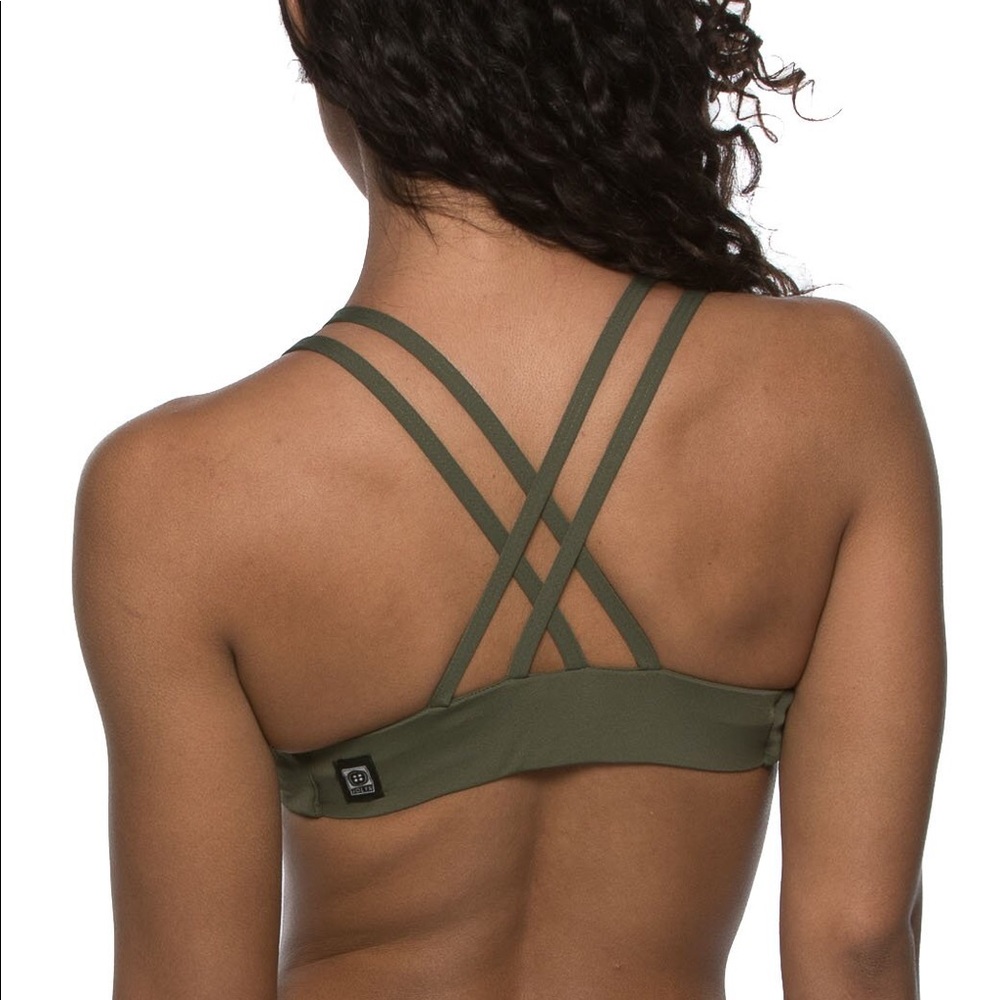 JOLYN fendrick’s swim top olive
